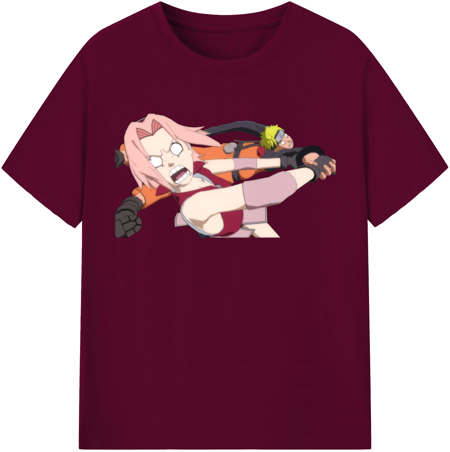 （画像用） NARUTO -ナルト- 春野サクラ Haruno Sakura レディースカジュアルプリントTシャツ（綿100％）